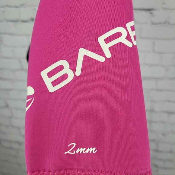 Bare Black Pink 2mm Nixie Springsuit Shorty Wetsuit Swim Short Sleeve Size 2 - Picture 5 of 13